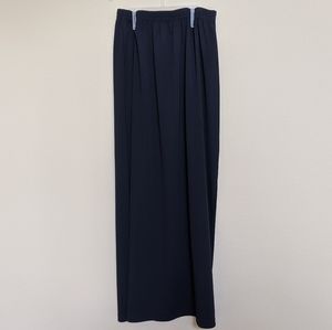 Vintage navy Maxi skirt with slit